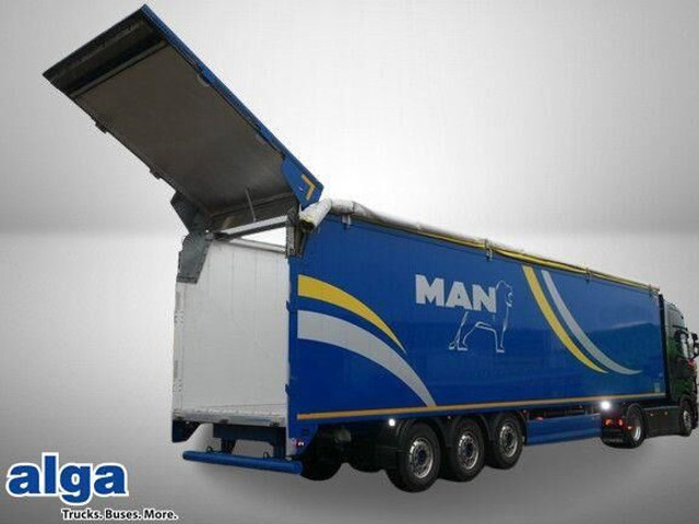 Knapen Trailers K 200, 92m³, 10mm Boden, Hydr. Heckklappe, Funk - Semi-remorque fourgon: photos 1 Knapen Trailers K 200, 92m³, 10mm Boden, Hydr. Heckklappe, Funk - Semi-remorque fourgon: photos 1