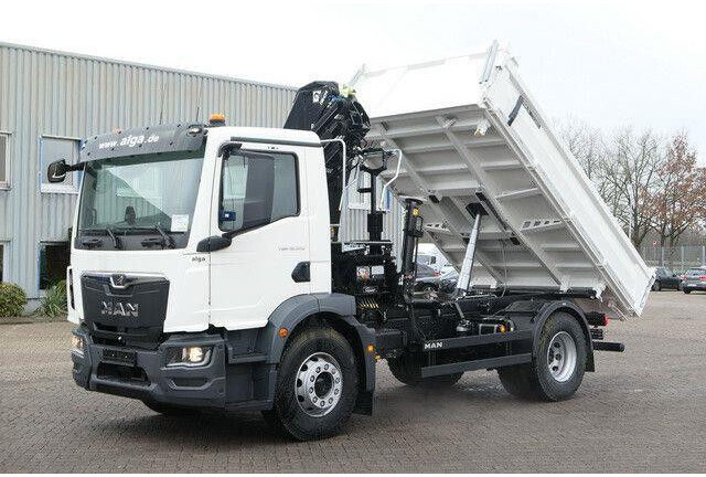 MAN 18.320 TGM BB, Kran Hiab X-Hiduo 138, Funk, AHK - Camion benne: photos 4 MAN 18.320 TGM BB, Kran Hiab X-Hiduo 138, Funk, AHK - Camion benne: photos 4
