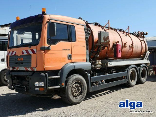 MAN 26.360 FDLC 6x4, Saug- u. Spülaufbau, 14m³ - Camion hydrocureur: photos 1 MAN 26.360 FDLC 6x4, Saug- u. Spülaufbau, 14m³ - Camion hydrocureur: photos 1