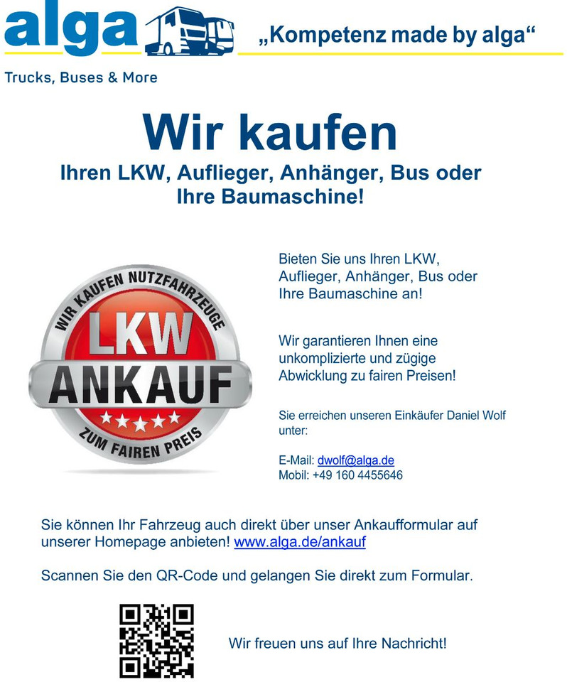 MAN 26.400 TGS LL 6x2, LBW 2.0to., Klima, Navi en leasing occasion MAN 26.400 TGS LL 6x2, LBW 2.0to., Klima, Navi: photos 16