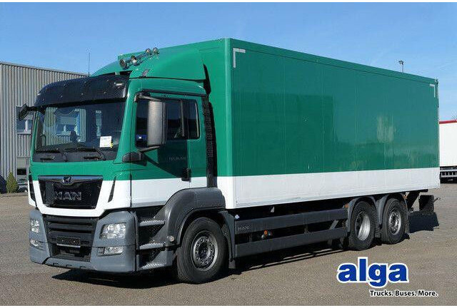 MAN 26.420 TGS LL 6x2, Intarder, LBW 2.5to., Gelenkt - Camion fourgon: photos 1 MAN 26.420 TGS LL 6x2, Intarder, LBW 2.5to., Gelenkt - Camion fourgon: photos 1