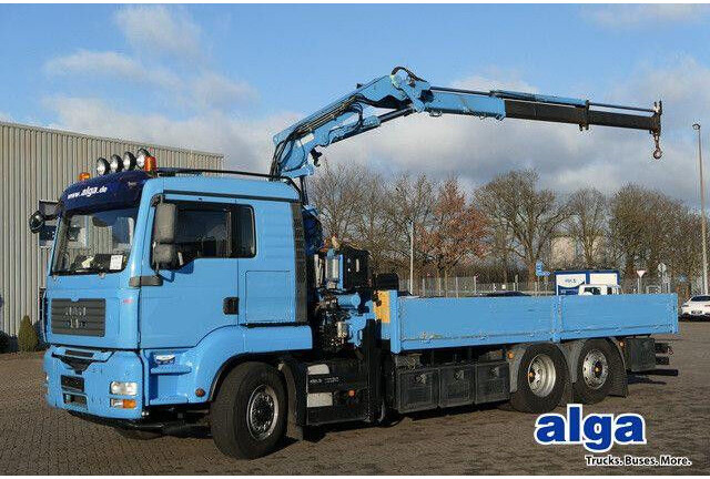 MAN 26.440 6x4H-2 BL TGA, Terex-Atlas 165.5, Funk - Camion plateau: photos 1 MAN 26.440 6x4H-2 BL TGA, Terex-Atlas 165.5, Funk - Camion plateau: photos 1