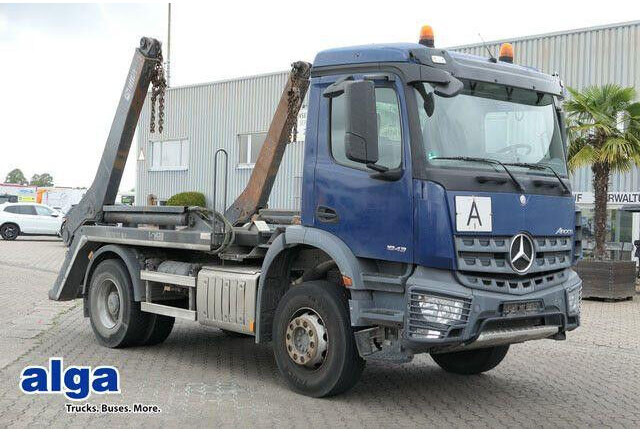 Mercedes-Benz 1832 K Arocs 4x2, Hiab SLT 140, teleskop., Klima - Camion - système de câble: photos 1 Mercedes-Benz 1832 K Arocs 4x2, Hiab SLT 140, teleskop., Klima - Camion - système de câble: photos 1