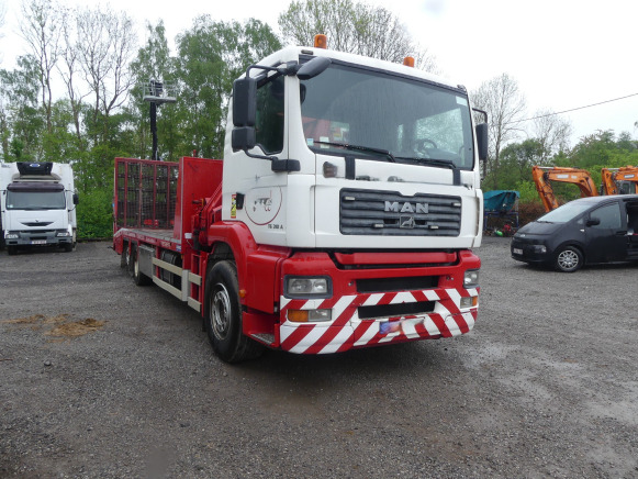 Camion porte engin avec grue MAN SH 26 FNLC (TG310A) (2001-598.228 km) (WMAH17ZZZ1M330134) - Remorqueuse: photos 2 Camion porte engin avec grue MAN SH 26 FNLC (TG310A) (2001-598.228 km) (WMAH17ZZZ1M330134) - Remorqueuse: photos 2