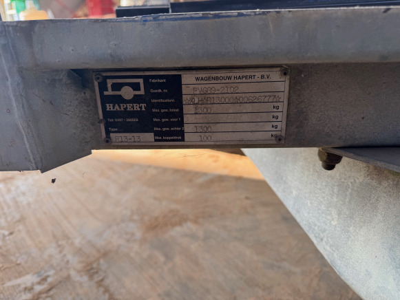 Remorque Hapert R13-13 - Remorque voiture: photos 4 Remorque Hapert R13-13 - Remorque voiture: photos 4