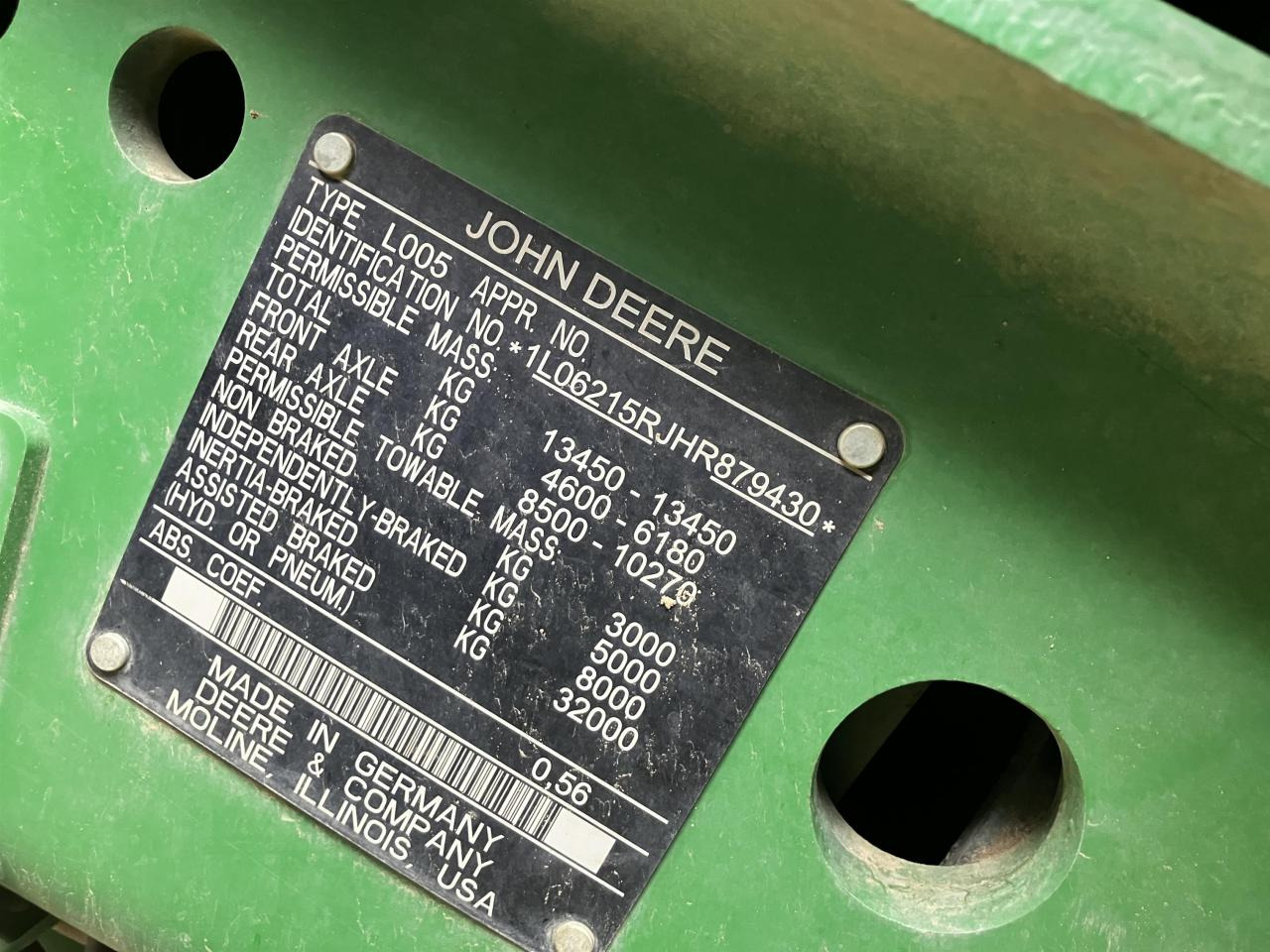 Tracteur agricole John Deere 6215R: photos 13