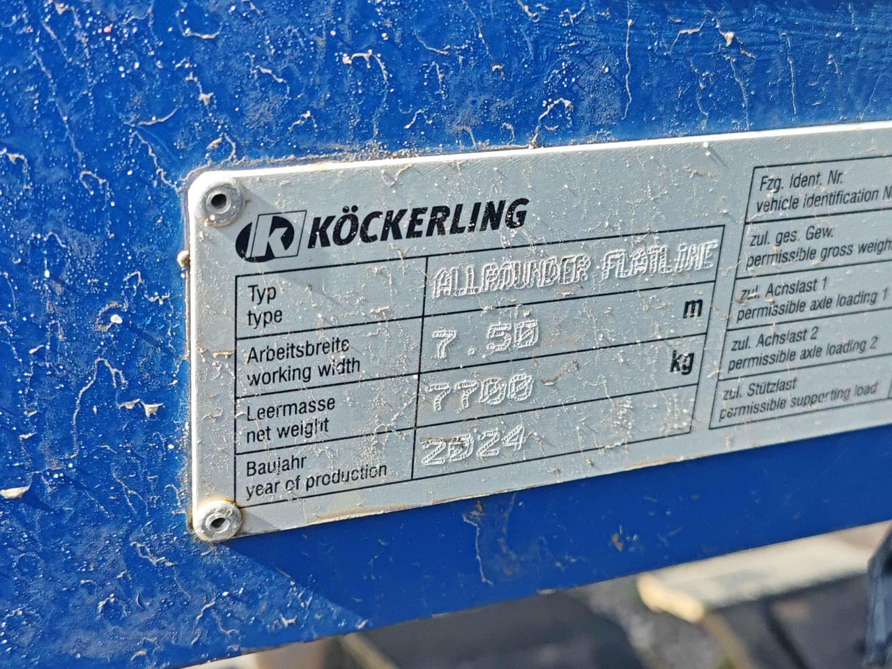 Bineuse Köckerling Allrounder flatline 750: photos 11