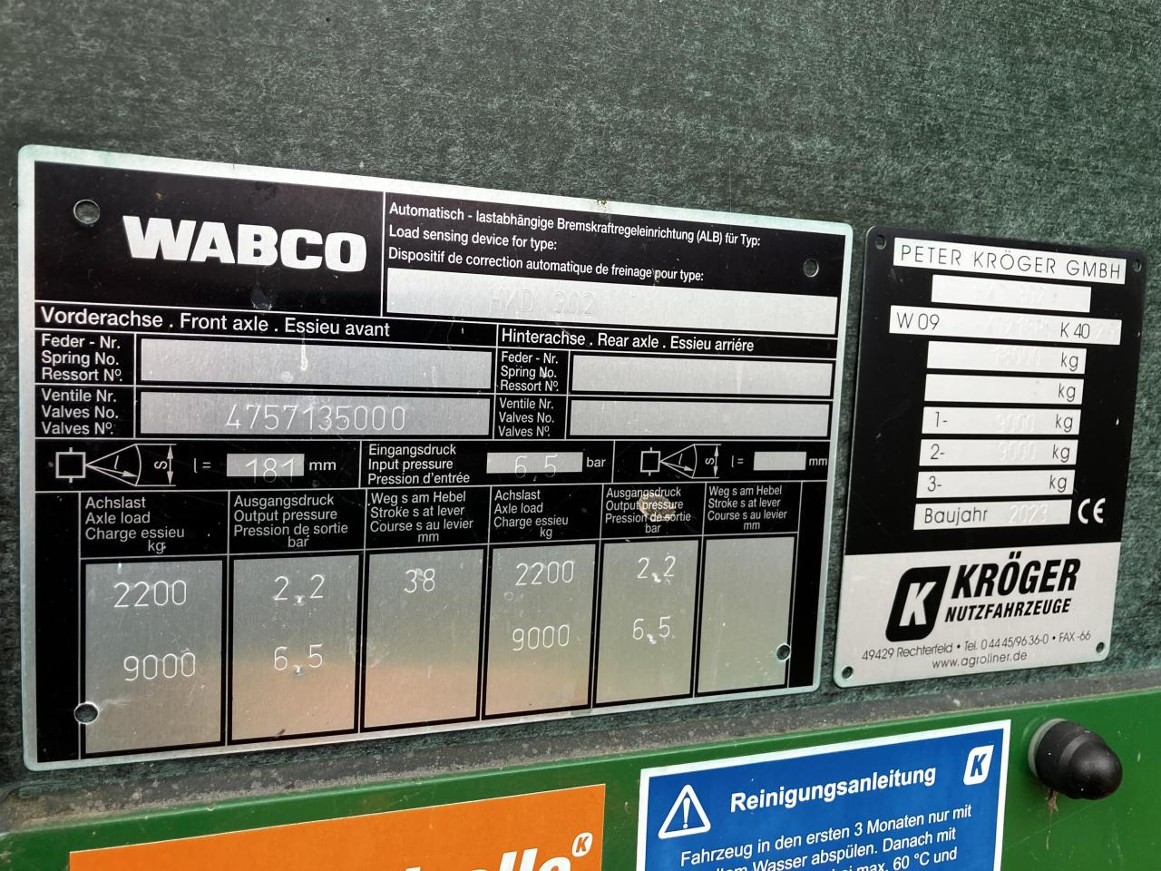 Remorque benne Kröger HKD 302: photos 11 Remorque benne Kröger HKD 302: photos 11