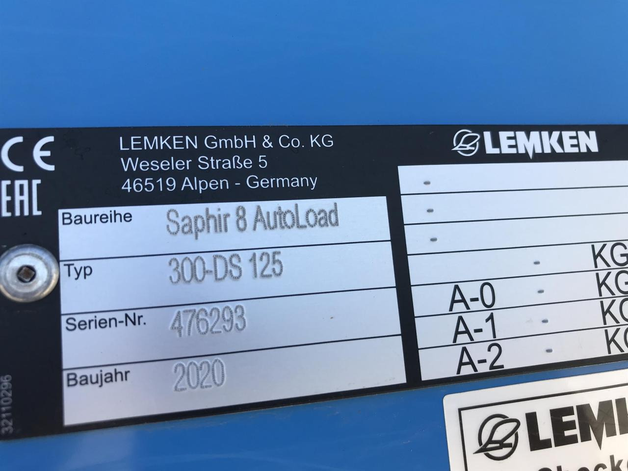 Lemken Saphir 8 Autoload en leasing occasion Lemken Saphir 8 Autoload: photos 12