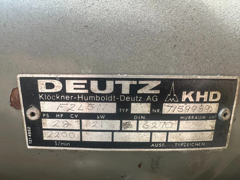Deutz F2L 511 Diesel Compressor 21 kW 28 PK Air Compressor - Compresseur d'air: photos 3 Deutz F2L 511 Diesel Compressor 21 kW 28 PK Air Compressor - Compresseur d'air: photos 3