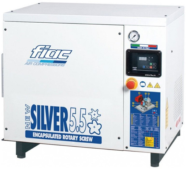 Fiac New Silver 3 Silent 2.2 kW 3 PK 280 L / min 10 Bar Elektrische Schroefcompressor - Compresseur d'air: photos 1 Fiac New Silver 3 Silent 2.2 kW 3 PK 280 L / min 10 Bar Elektrische Schroefcompressor - Compresseur d'air: photos 1
