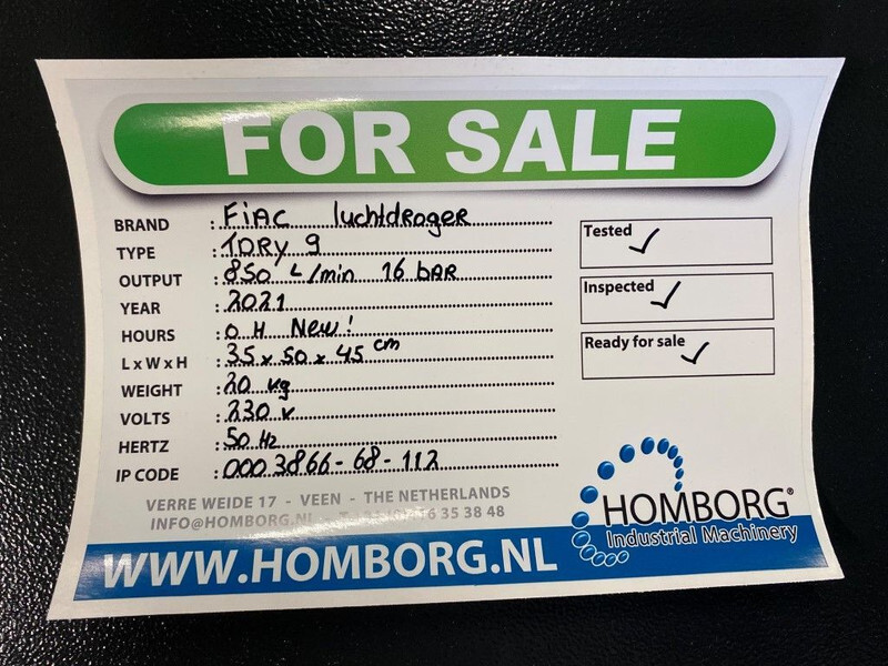 Compresseur d'air neuf Fiac TDRY 9 luchtdroger 850 L / min 16 bar Airdryer New !: photos 11