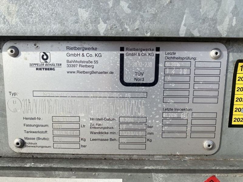IBC Rietberg 1000 liter IBC Dieseltank Gegalvaniseerd - Cuve de stockage: photos 3 IBC Rietberg 1000 liter IBC Dieseltank Gegalvaniseerd - Cuve de stockage: photos 3