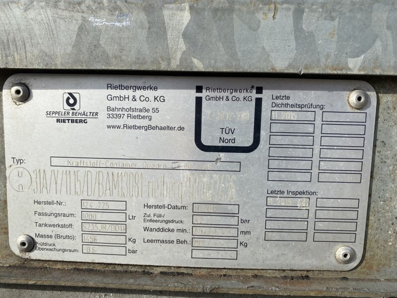 IBC Rietberg 1000 liter IBC Dieseltank Gegalvaniseerd - Cuve de stockage: photos 3 IBC Rietberg 1000 liter IBC Dieseltank Gegalvaniseerd - Cuve de stockage: photos 3