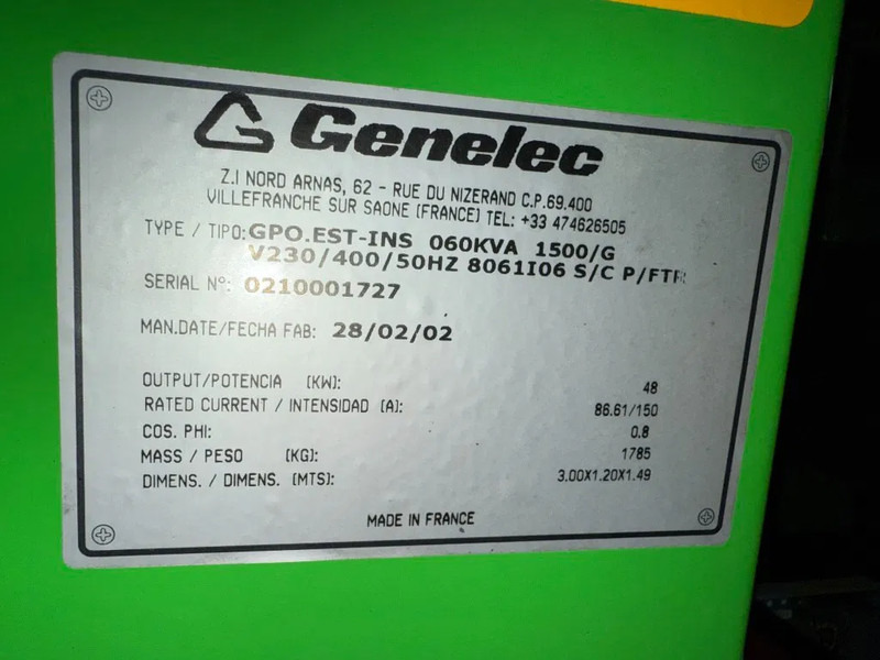 Iveco Genelec Mecc Alte Spa 60 kVA Silent Noodstroom generatorset met ATS Auto Netovername - Groupe électrogène: photos 3 Iveco Genelec Mecc Alte Spa 60 kVA Silent Noodstroom generatorset met ATS Auto Netovername - Groupe électrogène: photos 3