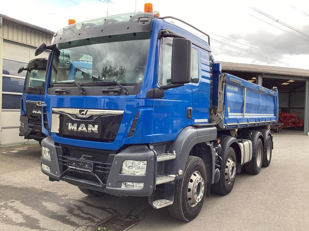 MAN TGS 35.470 8×4 - Camion benne: photos 1 MAN TGS 35.470 8×4 - Camion benne: photos 1