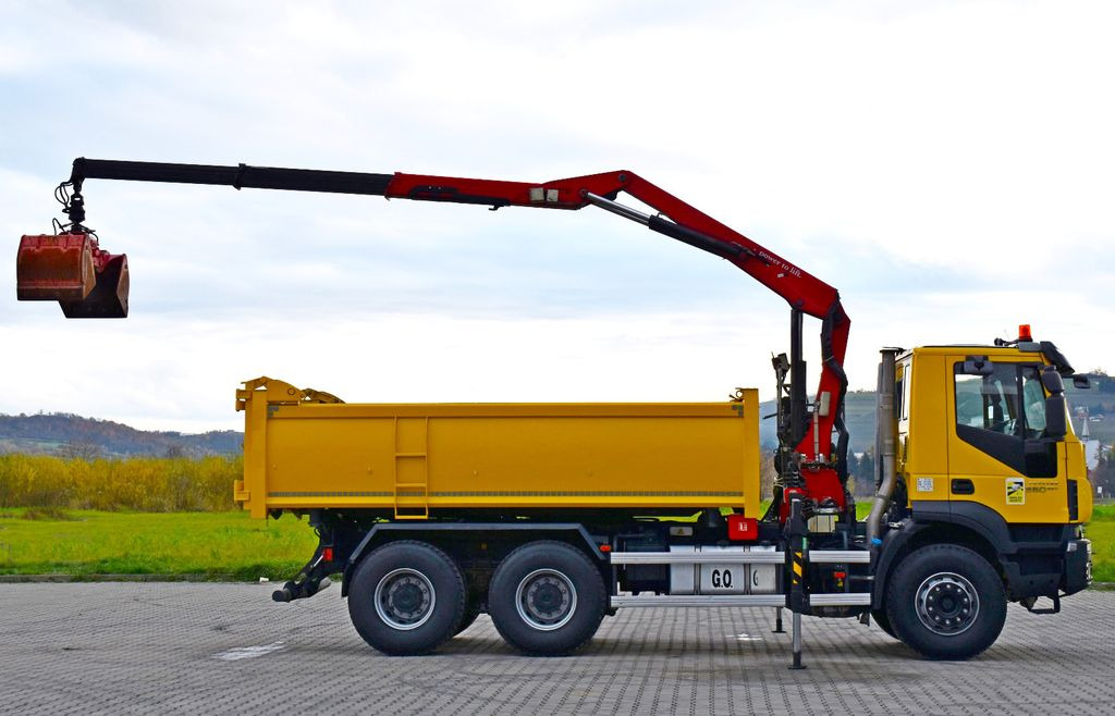 Camion grue, Camion benne Iveco TRAKKER 360 * Kipper 4,90m* KRAN/FUNK*6x4: photos 6