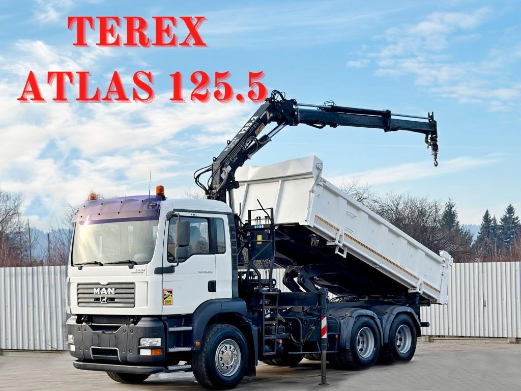 MAN TGA 26.350 * KIPPER 4,90m + TEREX ATLAS * 6x4 * - Camion grue: photos 1 MAN TGA 26.350 * KIPPER 4,90m + TEREX ATLAS * 6x4 * - Camion grue: photos 1