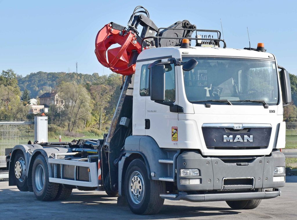 MAN TGS 26.360 Abrollkipper* KESLA 2114 Z * TOP - Camion ampliroll, Camion grue: photos 3 MAN TGS 26.360 Abrollkipper* KESLA 2114 Z * TOP - Camion ampliroll, Camion grue: photos 3