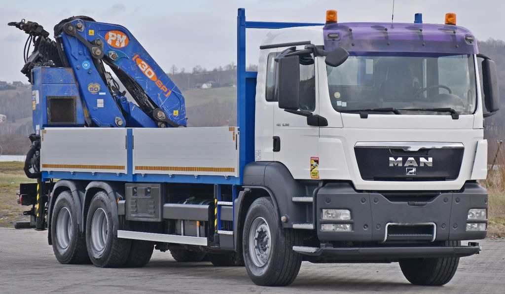 MAN TGS 26.360*PRITSCHE 6,60m * PM 30 SP / FUNK *6x4 MAN TGS 26.360*PRITSCHE 6,60m * PM 30 SP / FUNK *6x4 - Camion grue: photos 3 MAN TGS 26.360*PRITSCHE 6,60m * PM 30 SP / FUNK *6x4 MAN TGS 26.360*PRITSCHE 6,60m * PM 30 SP / FUNK *6x4 - Camion grue: photos 3