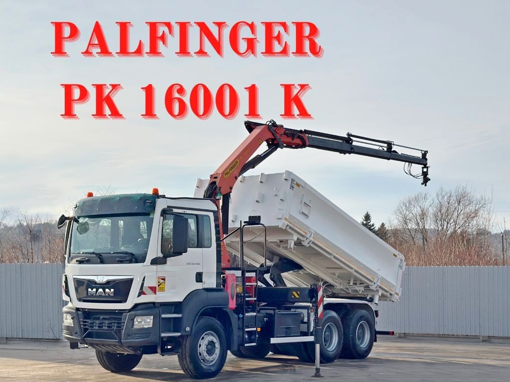 MAN TGS 26.400 * PALFINGER PK 16001 K + FUNK * 6x4 - Camion grue: photos 1 MAN TGS 26.400 * PALFINGER PK 16001 K + FUNK * 6x4 - Camion grue: photos 1