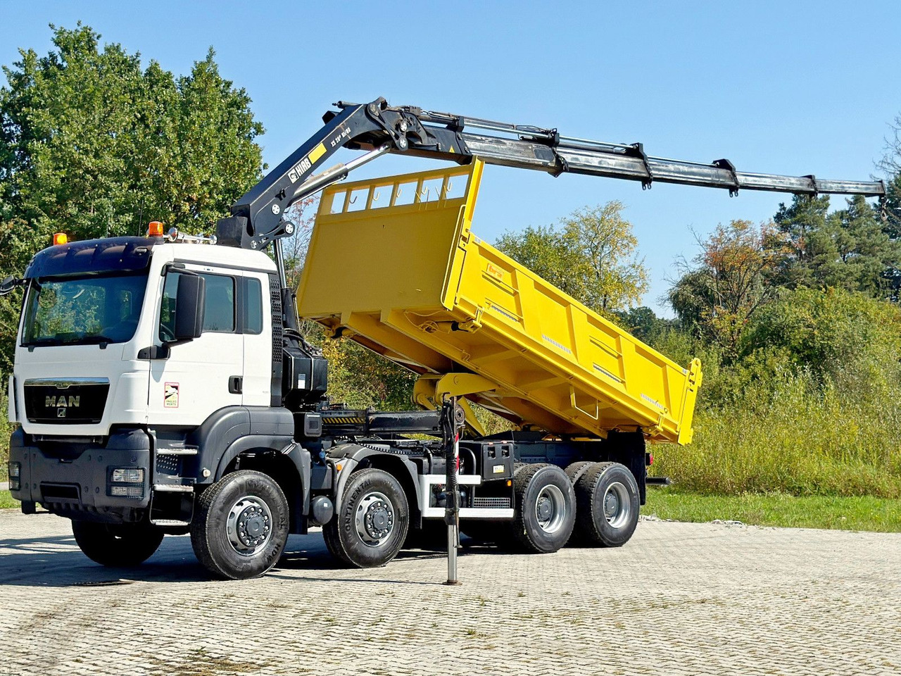 MAN TGS 32.510 * HIAB 288 EP - 5HIDUO/ FUNK * 8x8 - Camion grue: photos 2 MAN TGS 32.510 * HIAB 288 EP - 5HIDUO/ FUNK * 8x8 - Camion grue: photos 2
