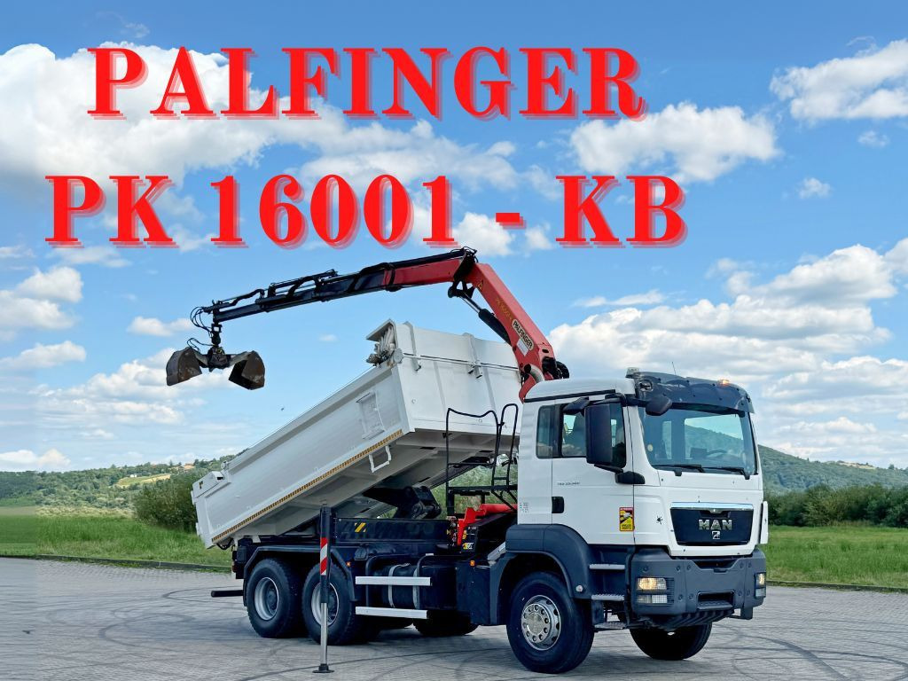 MAN TGS 33.360 * PK 16001 - KB + FUNK * 6x4 - Camion grue: photos 1 MAN TGS 33.360 * PK 16001 - KB + FUNK * 6x4 - Camion grue: photos 1