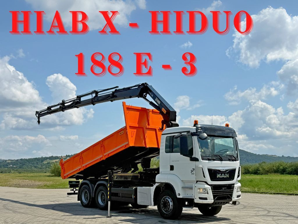 MAN TGS 33.440 * HIAB X-HIDUO 188 E-5 + FUNK * 6x4 - Camion benne, Camion grue: photos 1 MAN TGS 33.440 * HIAB X-HIDUO 188 E-5 + FUNK * 6x4 - Camion benne, Camion grue: photos 1