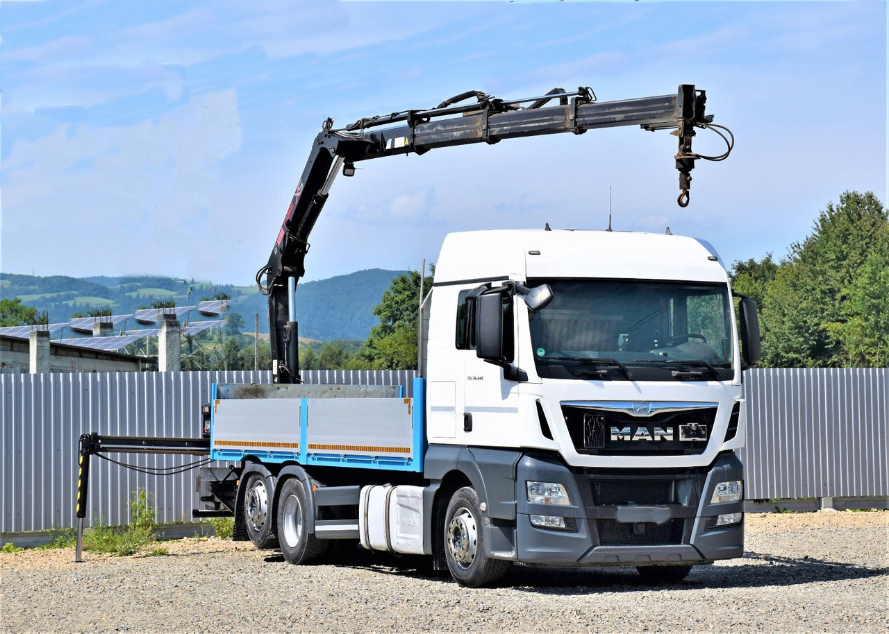 MAN TGX 26.440 Pritsche 6,20 m+HIAB 122 HIDUO/FUNK - Camion grue: photos 2 MAN TGX 26.440 Pritsche 6,20 m+HIAB 122 HIDUO/FUNK - Camion grue: photos 2