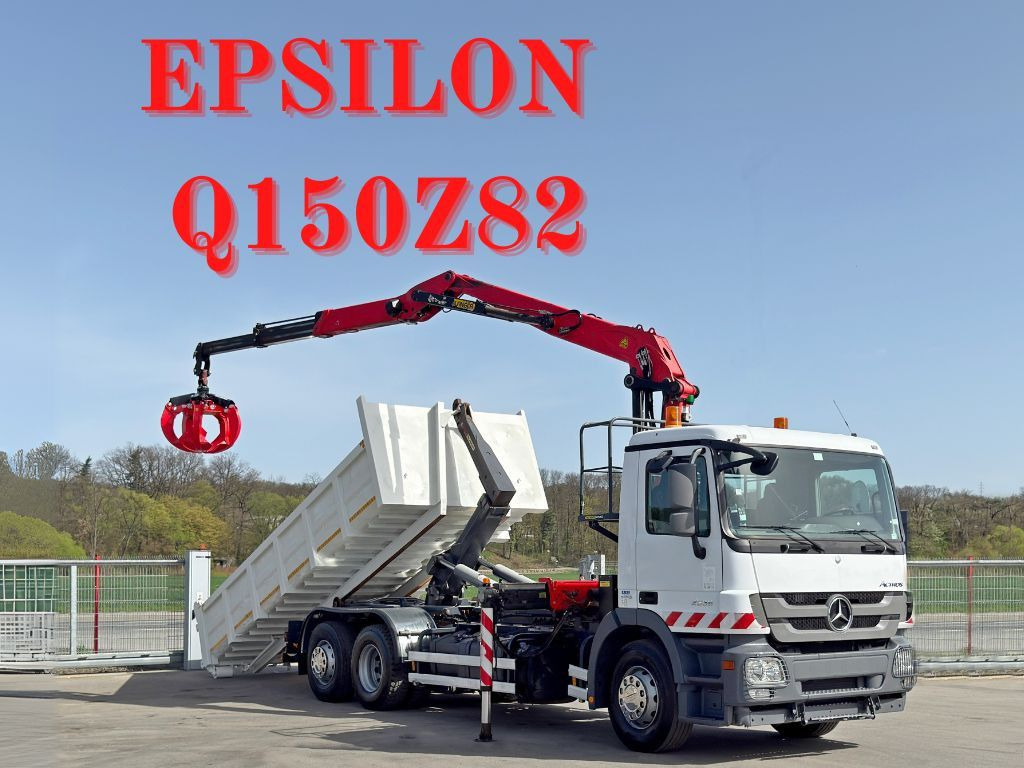 Mercedes-Benz ACTROS 2536 * Abrollkipper + EPSILON Q150Z82 - Camion ampliroll: photos 1 Mercedes-Benz ACTROS 2536 * Abrollkipper + EPSILON Q150Z82 - Camion ampliroll: photos 1