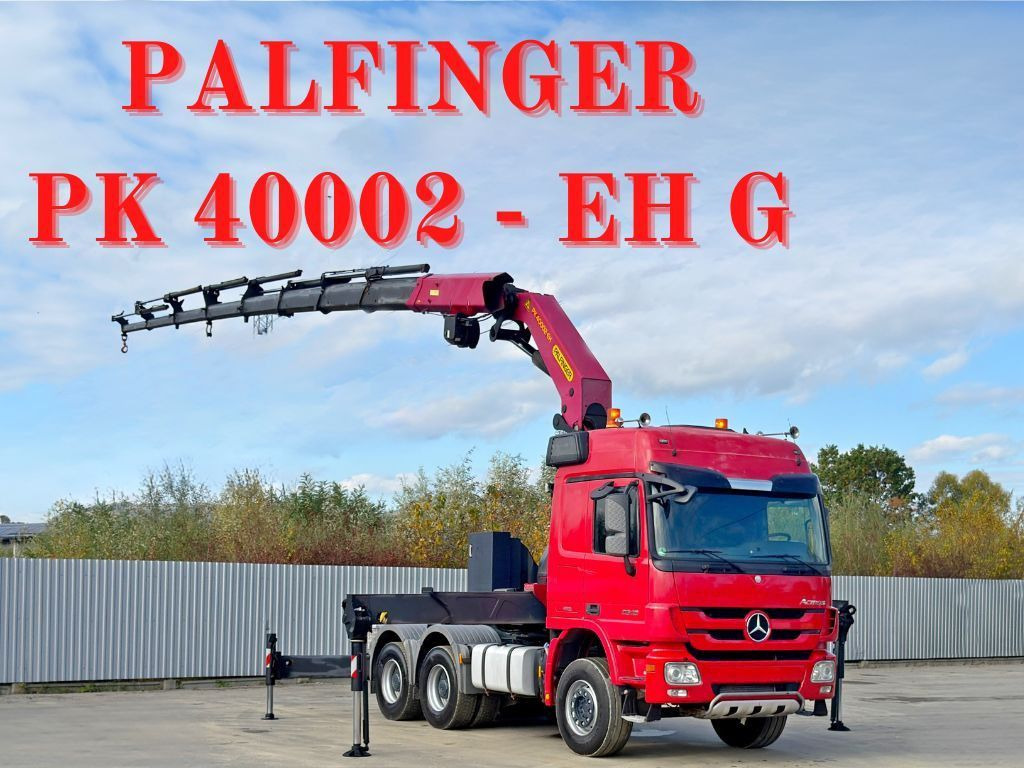 Mercedes-Benz ACTROS 2646 * PK 40002 - EH G + FUNK / 6x4 * TOP - Camion grue: photos 1 Mercedes-Benz ACTROS 2646 * PK 40002 - EH G + FUNK / 6x4 * TOP - Camion grue: photos 1