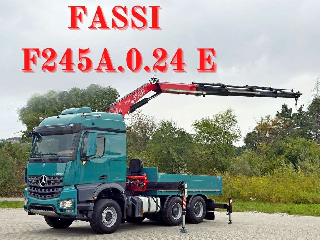 Mercedes-Benz AROCS 2548* FASSI F245A.0.24 E + FUNK / 6x4 *TOP - Camion grue: photos 1 Mercedes-Benz AROCS 2548* FASSI F245A.0.24 E + FUNK / 6x4 *TOP - Camion grue: photos 1