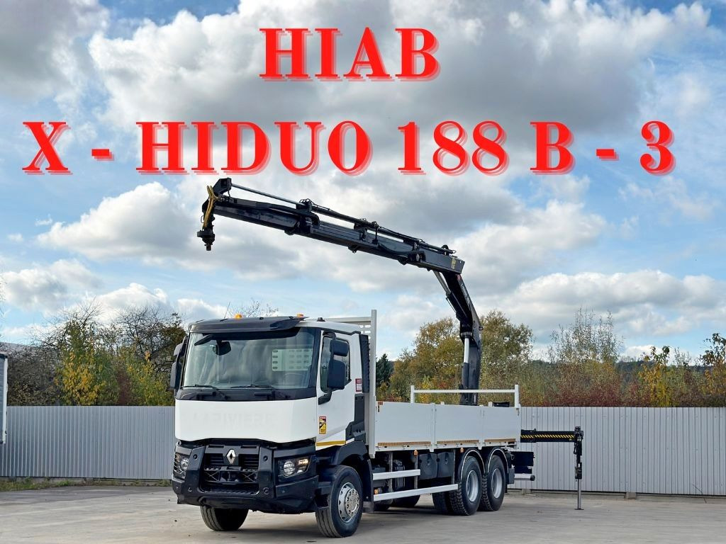 Renault C 380* HIAB X-HIDUO 188 B-3/FUNK*6x4 - Camion grue: photos 1 Renault C 380* HIAB X-HIDUO 188 B-3/FUNK*6x4 - Camion grue: photos 1