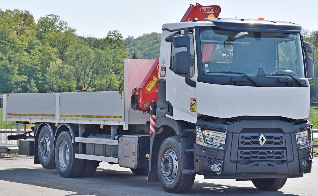 Renault C 380 * PRITSCHE 7,05 m* FASSI F 135C + FUNK Renault C 380 * PRITSCHE 7,05 m* FASSI F 135C + FUNK - Camion grue: photos 3 Renault C 380 * PRITSCHE 7,05 m* FASSI F 135C + FUNK Renault C 380 * PRITSCHE 7,05 m* FASSI F 135C + FUNK - Camion grue: photos 3