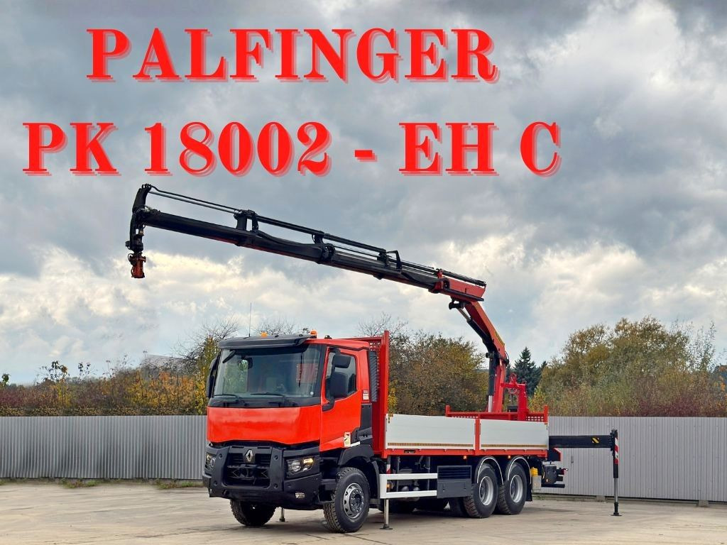 Renault C430 * PALFINGER PK 18002 - EHC + FUNK/ 6x4 - Camion grue: photos 1 Renault C430 * PALFINGER PK 18002 - EHC + FUNK/ 6x4 - Camion grue: photos 1