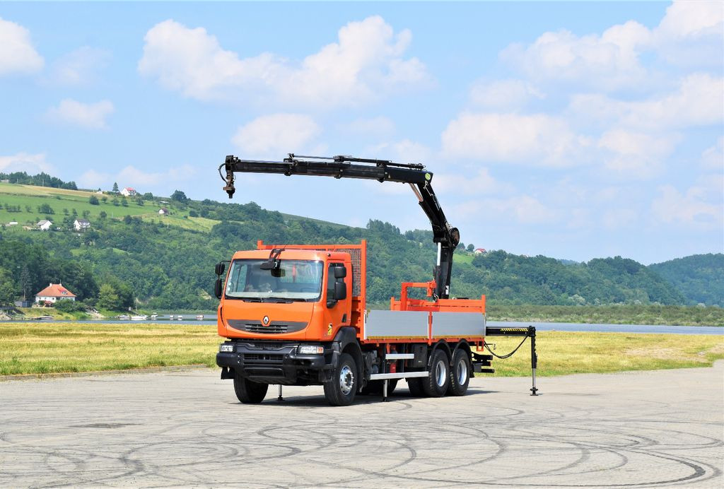 Renault KERAX 410 * HIAB 144 B-3 HIDUO / 6x4 * TOP Renault KERAX 410 * HIAB 144 B-3 HIDUO / 6x4 * TOP - Camion grue, Camion plateau: photos 2 Renault KERAX 410 * HIAB 144 B-3 HIDUO / 6x4 * TOP Renault KERAX 410 * HIAB 144 B-3 HIDUO / 6x4 * TOP - Camion grue, Camion plateau: photos 2