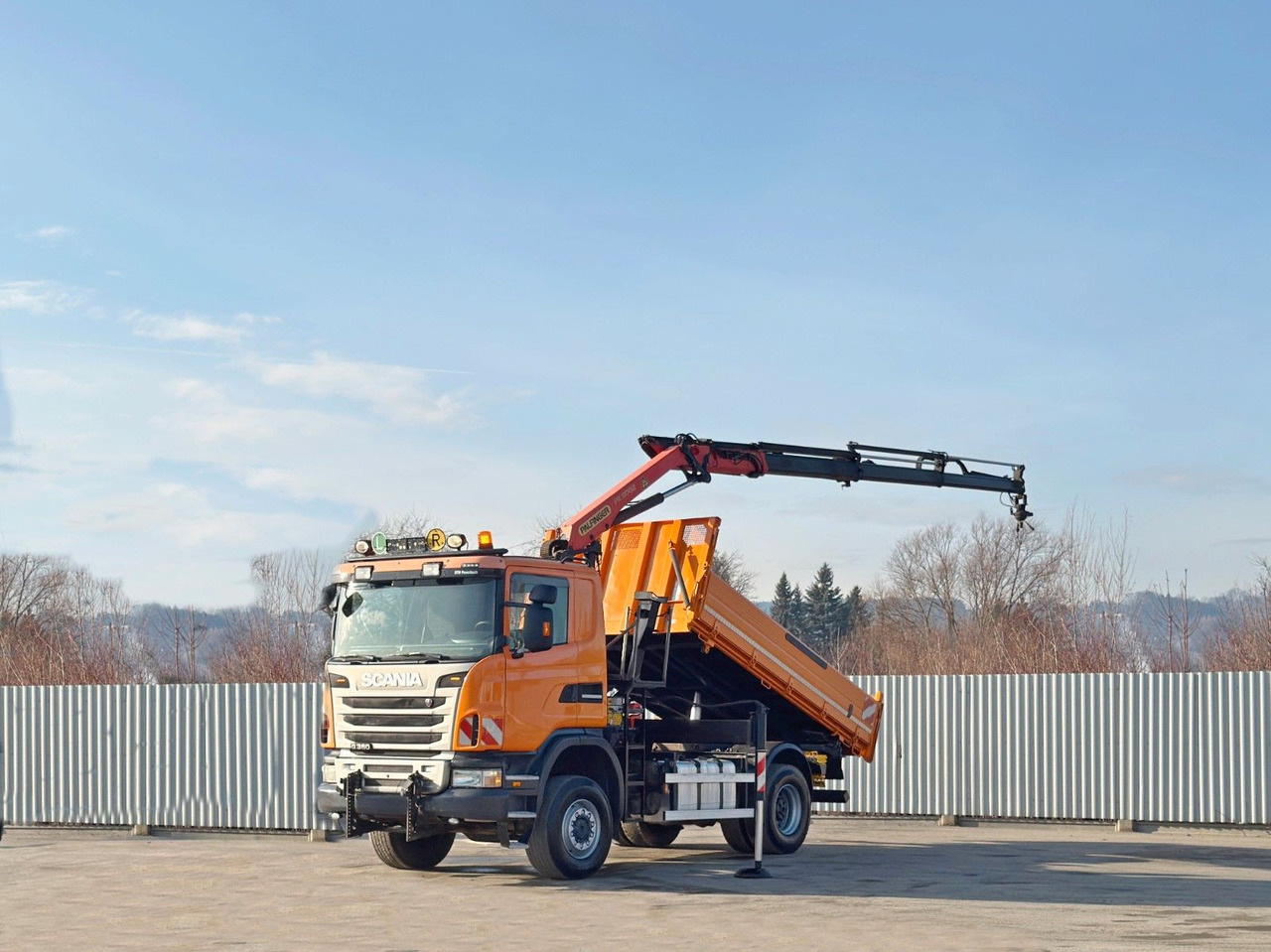 Scania G 360 * KIPPER 4,15m * PALFINGER PK 11002/ 4x4 - Camion grue: photos 2 Scania G 360 * KIPPER 4,15m * PALFINGER PK 11002/ 4x4 - Camion grue: photos 2