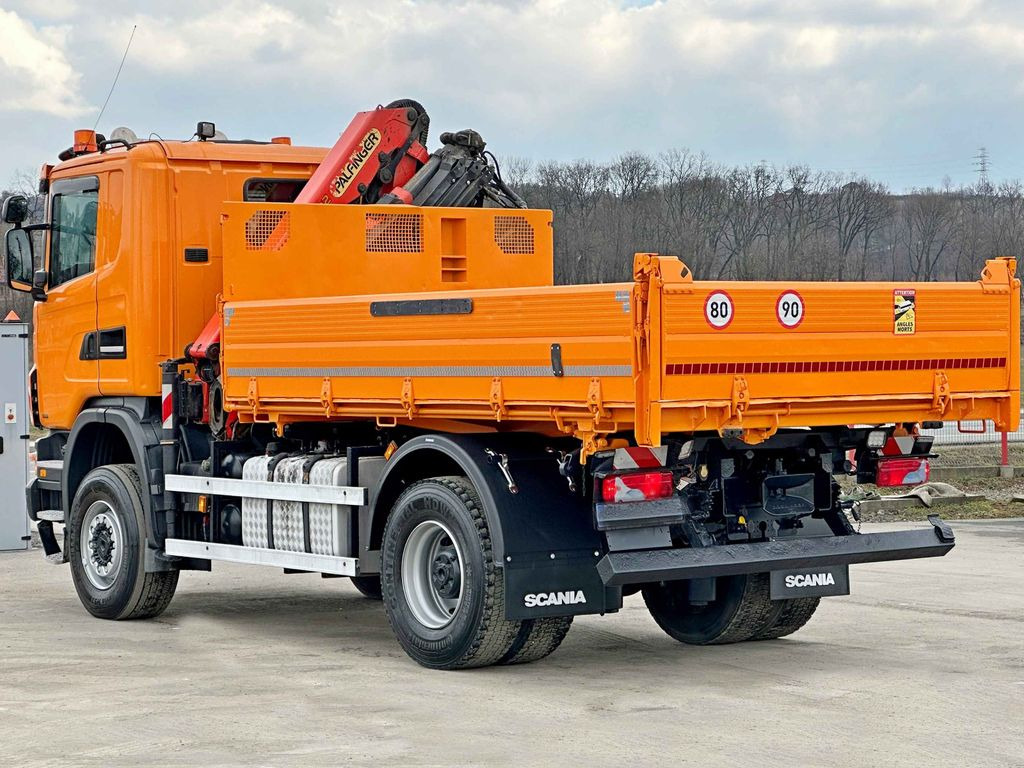 Camion benne, Camion grue Scania G360 Kipper 4,10m *PK 11002 B + FUNK *4x4: photos 7