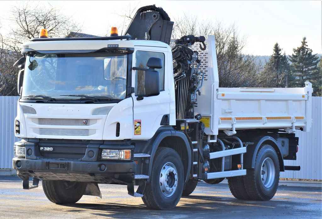 Scania P320 Kipper 3,90m *BORDMATIC*HIAB 122B-2DUO* TOP - Camion grue, Camion benne: photos 4 Scania P320 Kipper 3,90m *BORDMATIC*HIAB 122B-2DUO* TOP - Camion grue, Camion benne: photos 4