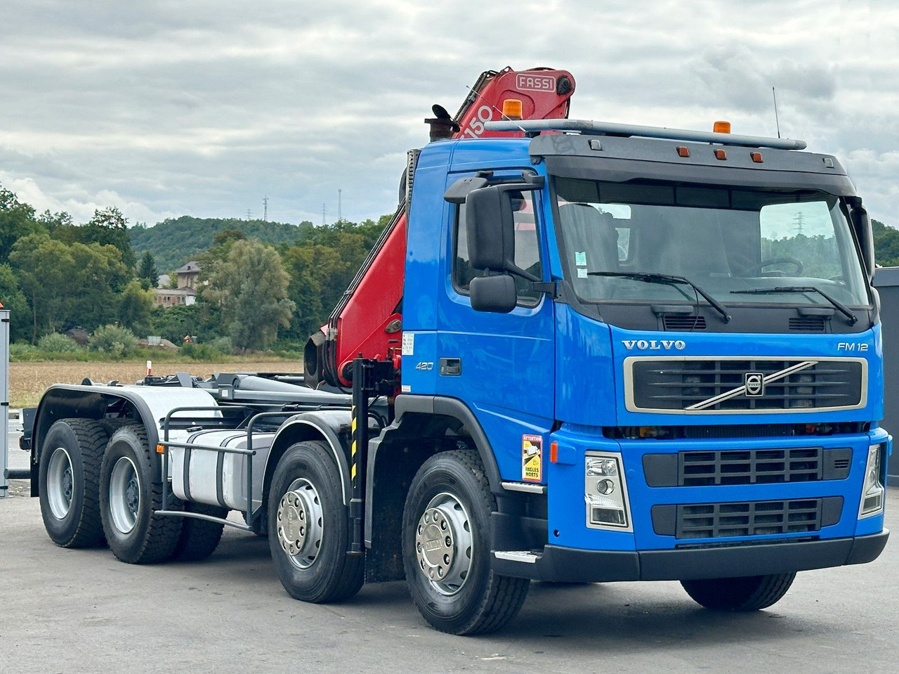 Volvo FM 12.420 * FASSI F150A.21 * 8x4 * TOP - Camion ampliroll, Camion grue: photos 4 Volvo FM 12.420 * FASSI F150A.21 * 8x4 * TOP - Camion ampliroll, Camion grue: photos 4