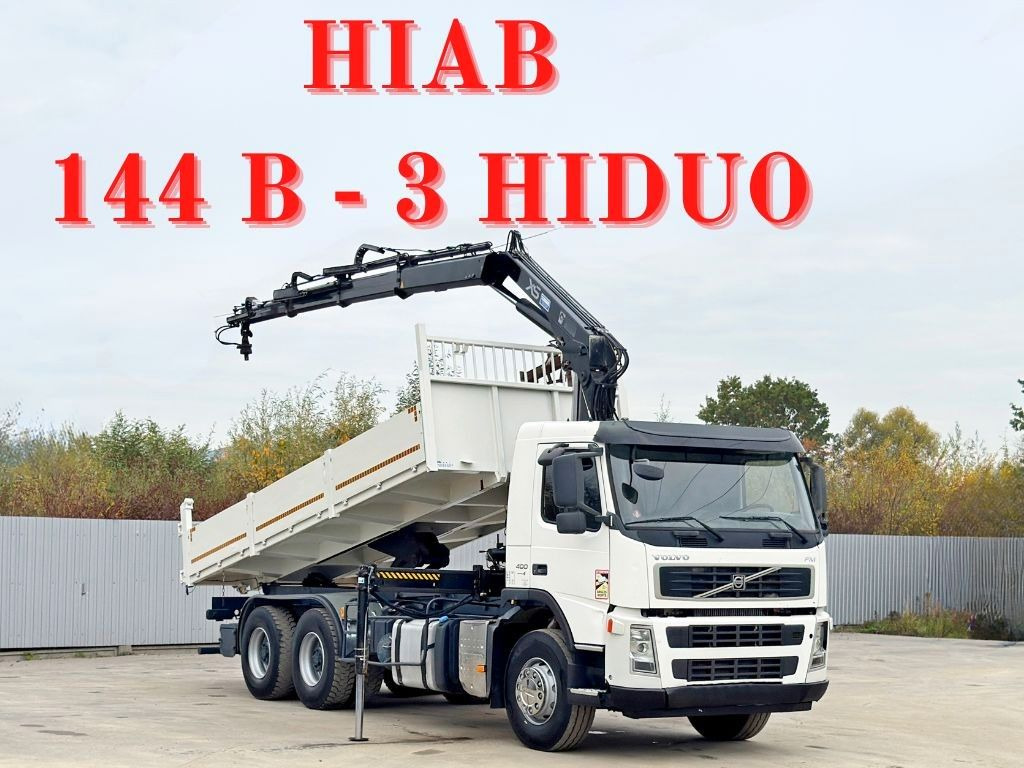 Volvo FM 400 Kipper 6,20m * HIAB 144 B-3 HIDUO* 6x4 - Camion grue: photos 1 Volvo FM 400 Kipper 6,20m * HIAB 144 B-3 HIDUO* 6x4 - Camion grue: photos 1