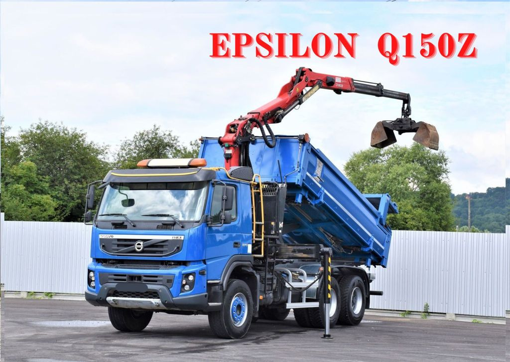 Volvo FMX 370 Kipper 4,90m *EPSILON Q150Z/FUNK*6x4 Volvo FMX 370 Kipper 4,90m *EPSILON Q150Z/FUNK*6x4 - Camion grue, Camion benne: photos 1 Volvo FMX 370 Kipper 4,90m *EPSILON Q150Z/FUNK*6x4 Volvo FMX 370 Kipper 4,90m *EPSILON Q150Z/FUNK*6x4 - Camion grue, Camion benne: photos 1