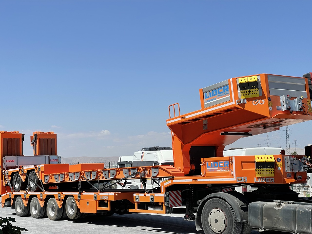 Semi-remorque surbaissé pour transport de équipements lourds neuf LIDER 2025 MODEL NEW LOWBOY TRAILER FROM MANUFACTURER: photos 8 Semi-remorque surbaissé pour transport de équipements lourds neuf LIDER 2025 MODEL NEW LOWBOY TRAILER FROM MANUFACTURER: photos 8