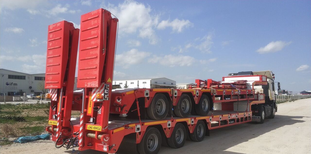 Semi-remorque surbaissé pour transport de équipements lourds neuf LIDER 2025  READY IN STOCK 50 TONS CAPACITY LOWBED: photos 15
