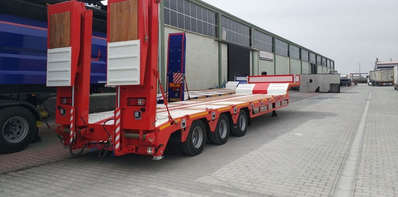 Semi-remorque surbaissé pour transport de équipements lourds neuf LIDER 2025  READY IN STOCK 50 TONS CAPACITY LOWBED: photos 6