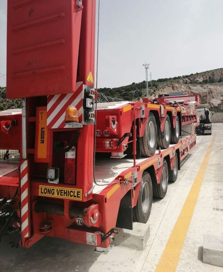 Semi-remorque surbaissé pour transport de équipements lourds neuf LIDER 2025  READY IN STOCK 50 TONS CAPACITY LOWBED: photos 8