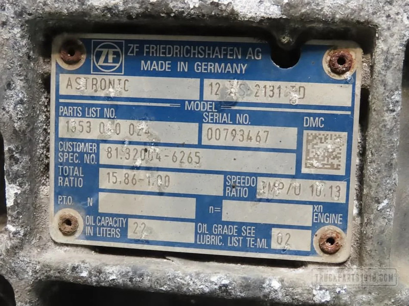 MAN Gearbox & Clutch Parts Versnellingsbak 12AS2131TD - Boîte de vitesse pour Camion: photos 3 MAN Gearbox & Clutch Parts Versnellingsbak 12AS2131TD - Boîte de vitesse pour Camion: photos 3