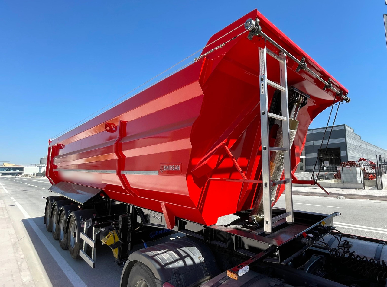 EMIRSAN SELF-STEERING, 4 AXLE U TYPE TIPPER - Semi-remorque benne: photos 1 EMIRSAN SELF-STEERING, 4 AXLE U TYPE TIPPER - Semi-remorque benne: photos 1