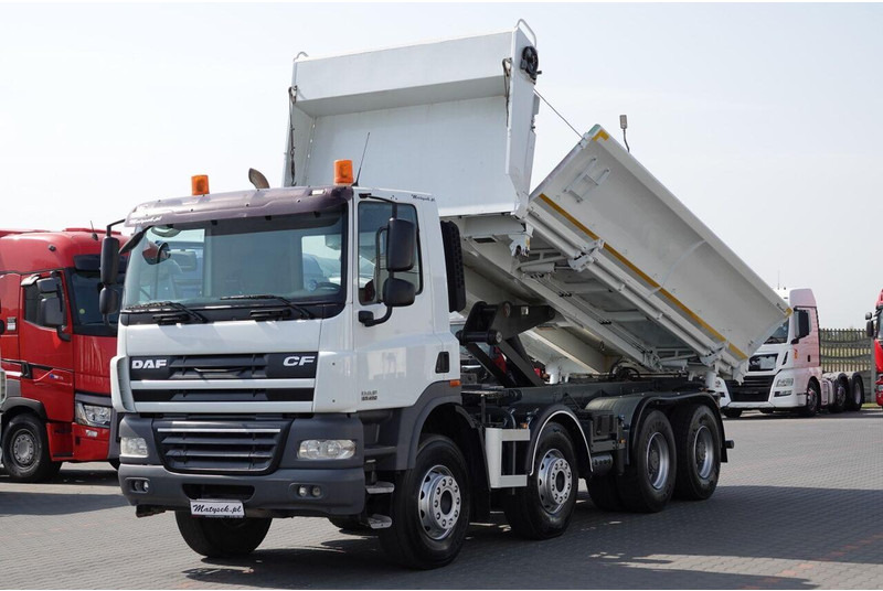 DAF CF 85.410 / 8X4 / WYWROTKA 2 STR / BORDMATIC / HYDROBURTA / SPRO - Camion benne: photos 1 DAF CF 85.410 / 8X4 / WYWROTKA 2 STR / BORDMATIC / HYDROBURTA / SPRO - Camion benne: photos 1