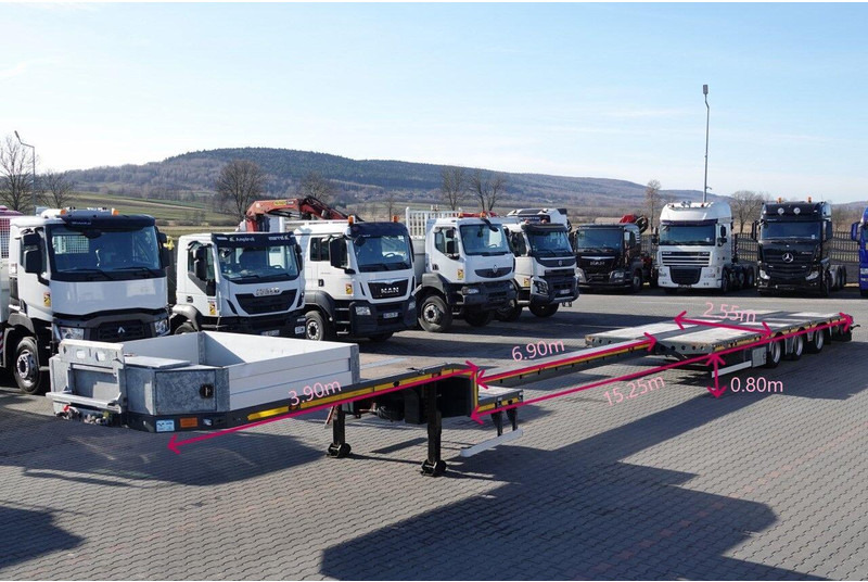 Emtech NACZEPA LAWETA / NISKOPODWOZIE / ROZCIĄGANA / DŁUGOŚĆ: 15,5 M / - Semi-remorque surbaissé: photos 2 Emtech NACZEPA LAWETA / NISKOPODWOZIE / ROZCIĄGANA / DŁUGOŚĆ: 15,5 M / - Semi-remorque surbaissé: photos 2